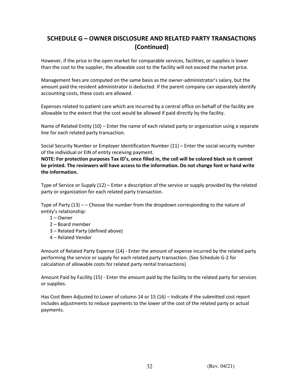 Instructions for Financial and Statistical Report - Iowa, Page 32