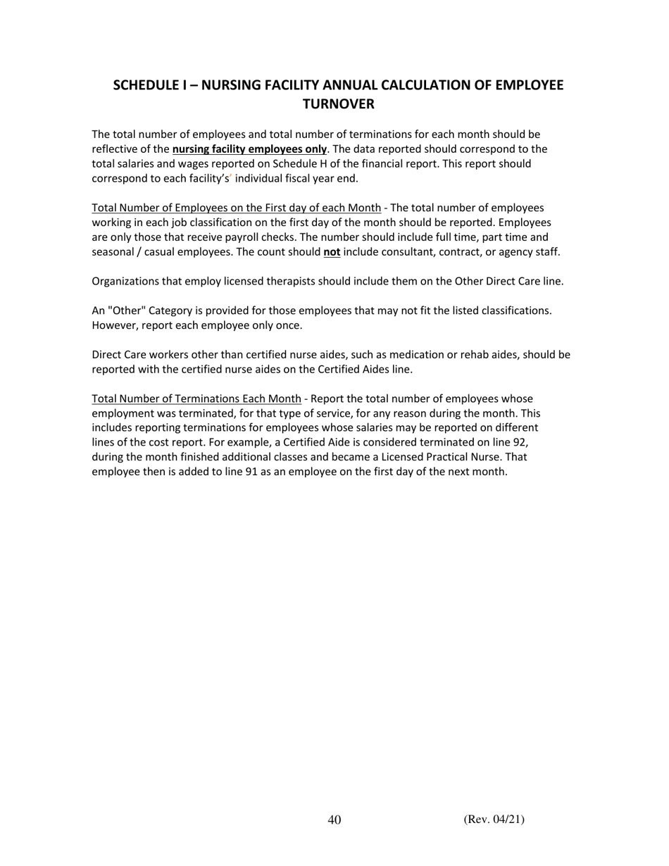 Instructions for Financial and Statistical Report - Iowa, Page 40