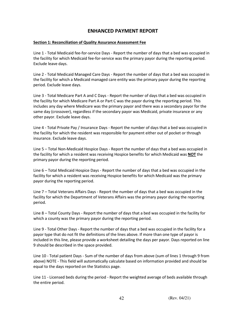 Instructions for Financial and Statistical Report - Iowa, Page 42