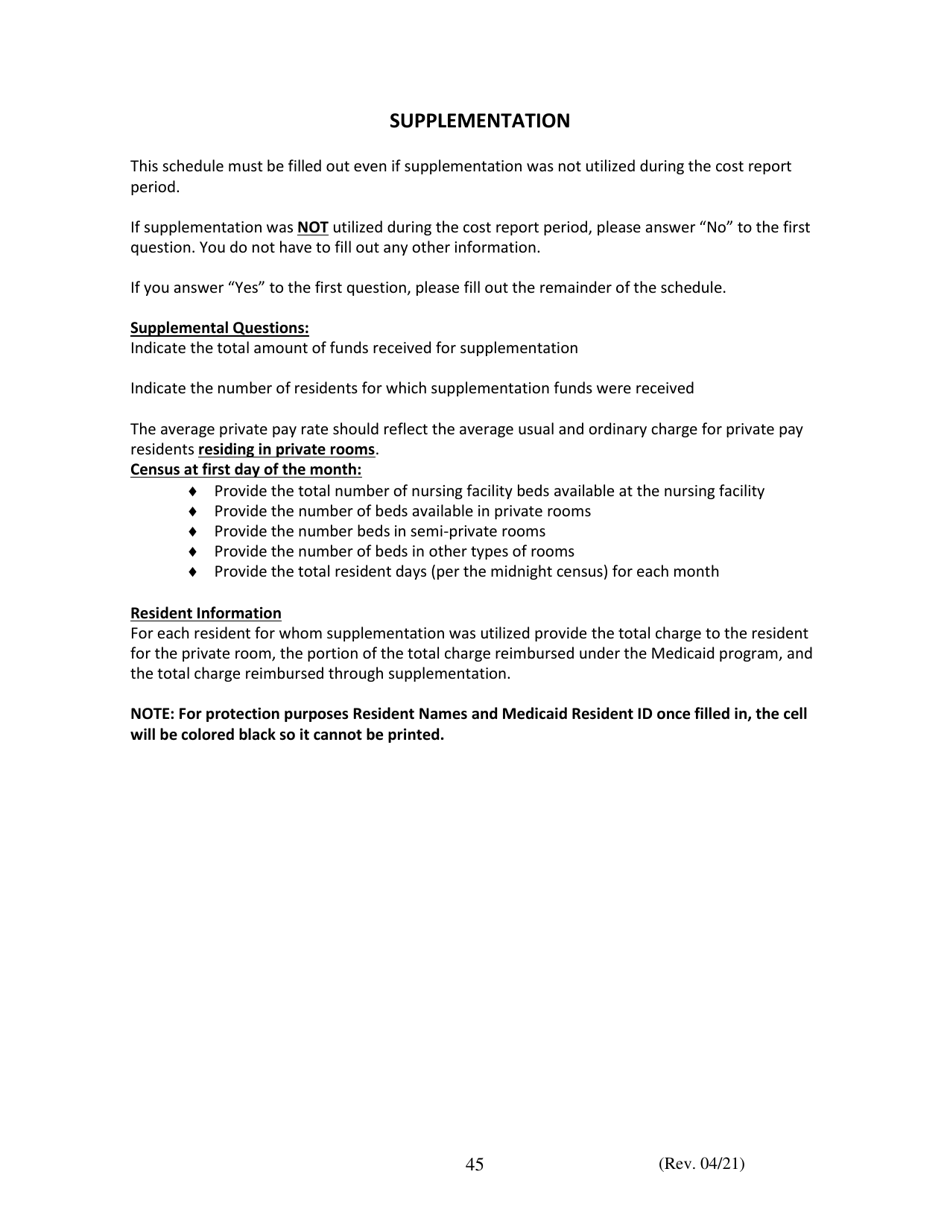 Instructions for Financial and Statistical Report - Iowa, Page 45