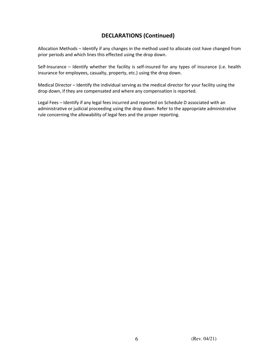 Instructions for Financial and Statistical Report - Iowa, Page 6