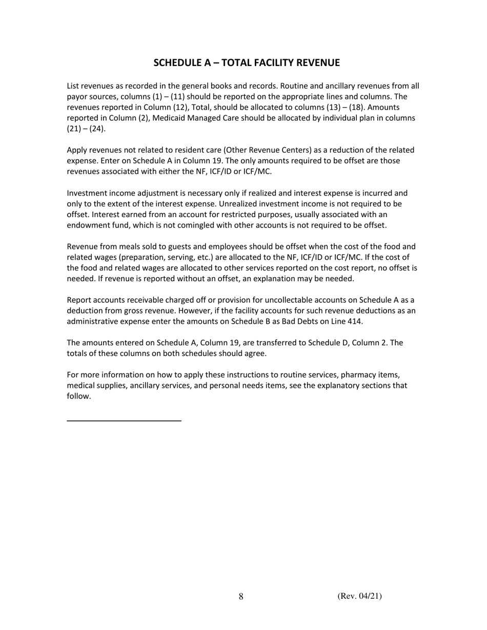 Instructions for Financial and Statistical Report - Iowa, Page 8