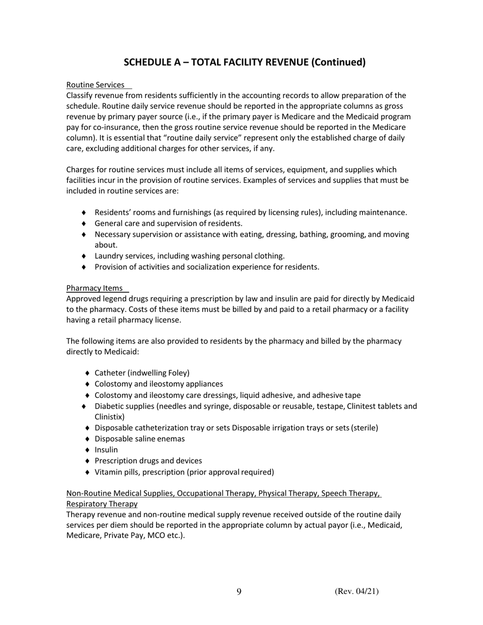 Instructions for Financial and Statistical Report - Iowa, Page 9