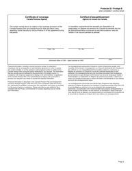 Form CPT65 Certificate of Coverage Under the Canada Pension Plan Pursuant to Article VI of the Agreement on Social Security Between Canada and the Federation of St. Kitts and Nevis - Canada (English/French), Page 2