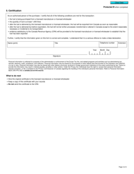 Form RC565 Federal Excise Tax Exemption Certificate for Immediate Export of Fuel - Canada, Page 2