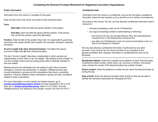 Form T1000-3 Directors/Trustees Worksheet for Registered Journalism Organizations - Canada, Page 2