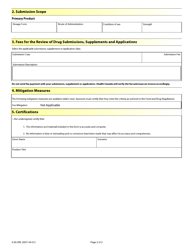 Form 5.00.00E Drug Submission - Application Fee Form for Human and Disinfectant Drugs - Canada, Page 2