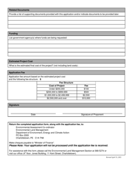 Application for an Environmental Impact Assessment - Prince Edward Island, Canada, Page 2