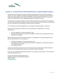 Laptop Subsidy Program Application - New Brunswick, Canada, Page 7