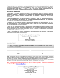 Exhibition Renewal and Museum Activities Grant Application Form - New Brunswick, Canada, Page 4
