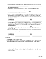 Form P4 Affidavit of Applicant for Grant of Probate or Grant of Administration With Will Annexed (Long Form) - British Columbia, Canada, Page 3
