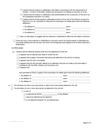 Form P4 Affidavit of Applicant for Grant of Probate or Grant of Administration With Will Annexed (Long Form) - British Columbia, Canada, Page 6
