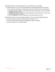 Form P32 Citation - British Columbia, Canada, Page 2
