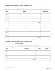 Form P40 Statement of Account Affidavit - British Columbia, Canada, Page 3