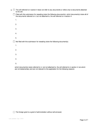 Form P21 Submission for Resealing - British Columbia, Canada, Page 4