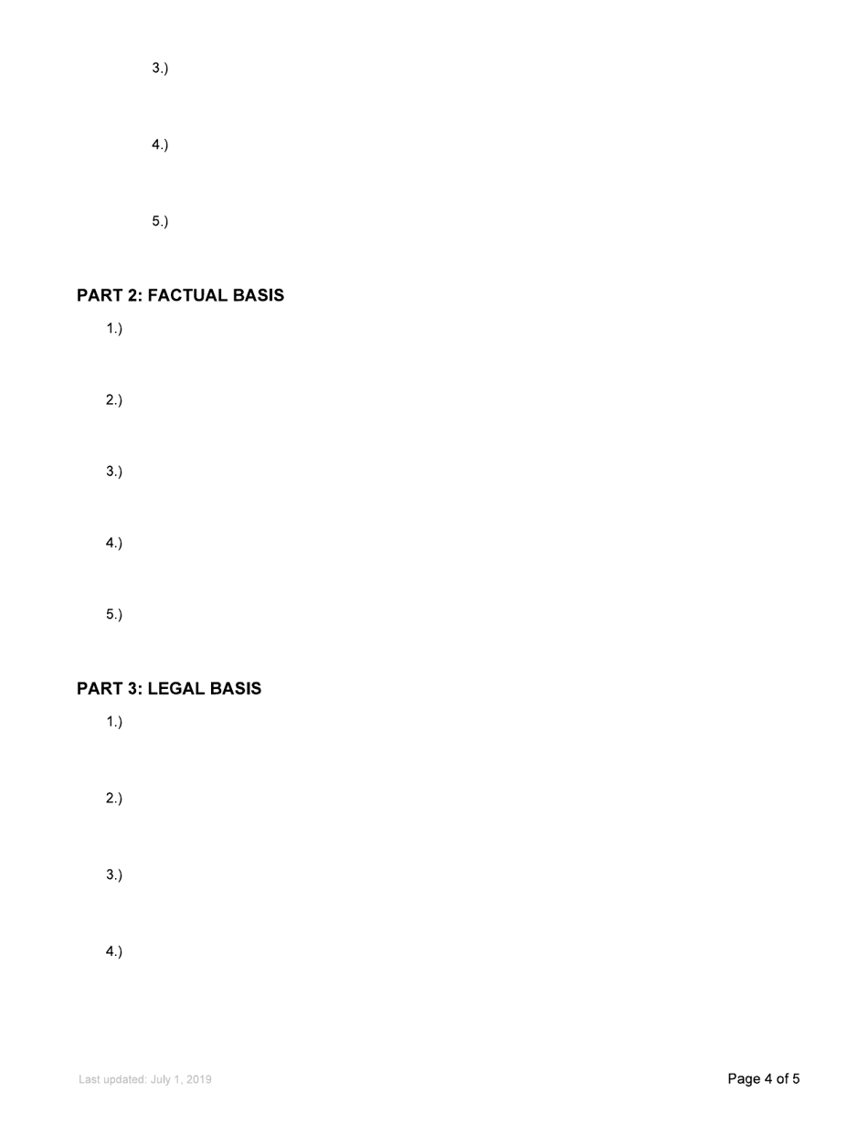 Form P43 Petition to the Court - Estate Proceedings - British Columbia, Canada, Page 4