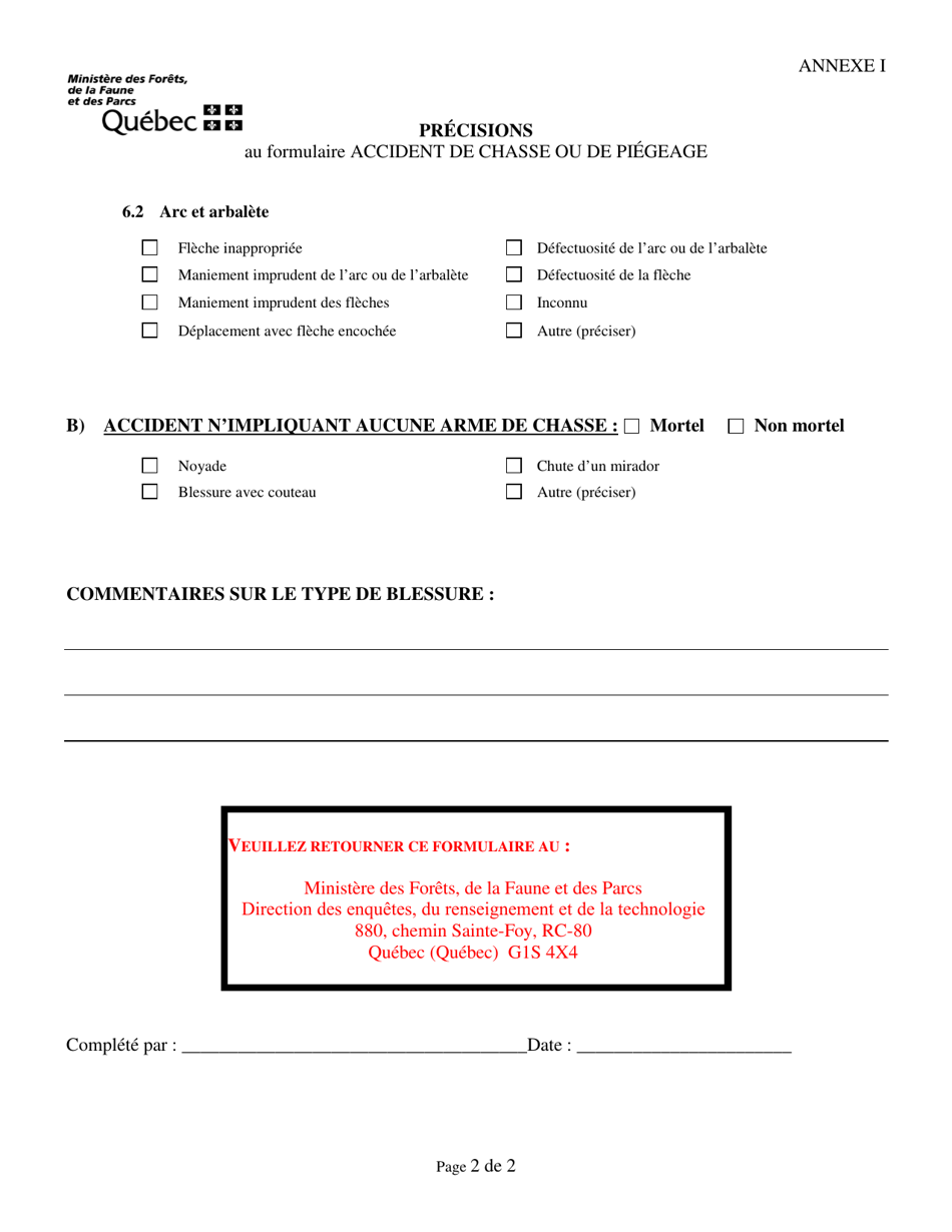 Accident De Chasse Ou De Piegeage - Quebec, Canada (French), Page 4