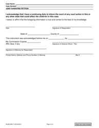 Form NHJB-2390-F Joint Parenting Petition - New Hampshire, Page 4