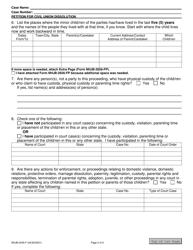Form NHJB-2449-F Petition for Civil Union Dissolution - New Hampshire, Page 2