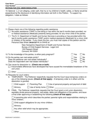 Form NHJB-2449-F Petition for Civil Union Dissolution - New Hampshire, Page 3