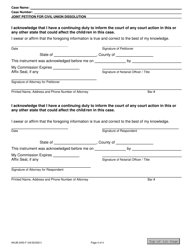 Form NHJB-2450-F Joint Petition for Civil Union Dissolution - New Hampshire, Page 4