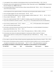 Form RDMV735 Application for Retail Dealer License and Registration - New Hampshire, Page 4
