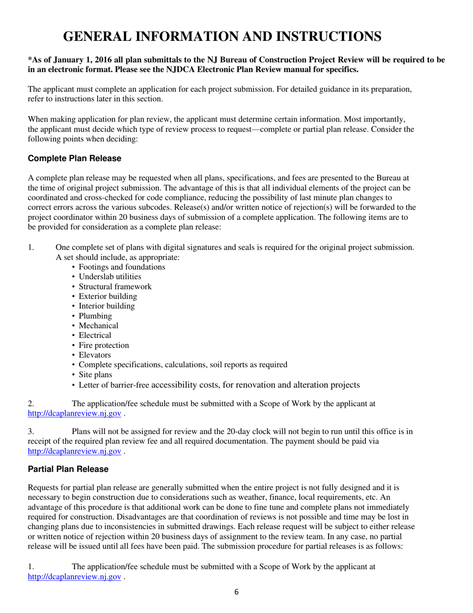 Plan Review Instructions - New Jersey, Page 6