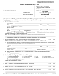 Form 11797 Adult Guardianship - Report of the Guardian Cover Page - New Jersey, Page 2