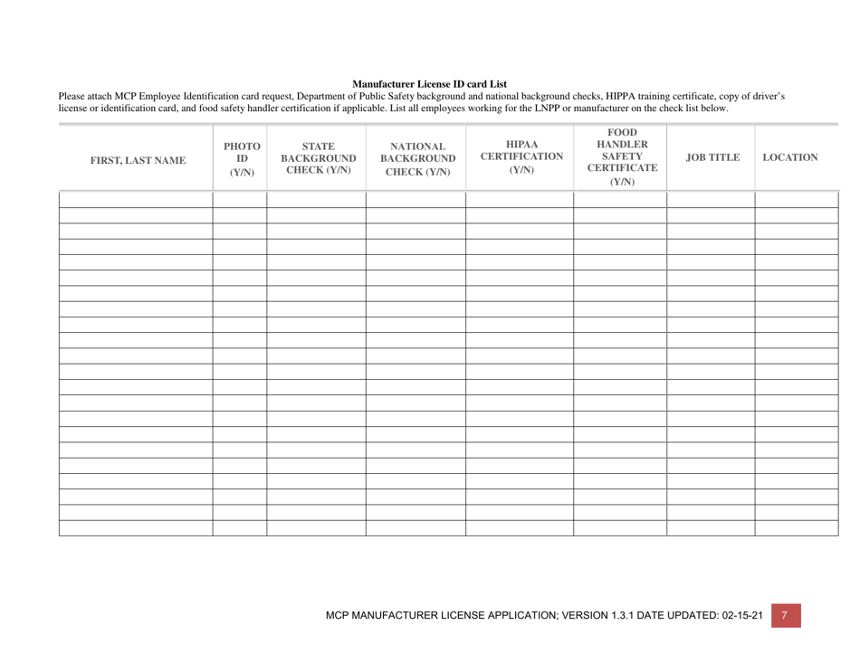 New Mexico Medical Cannabis Program Manufacturer Application Download ...