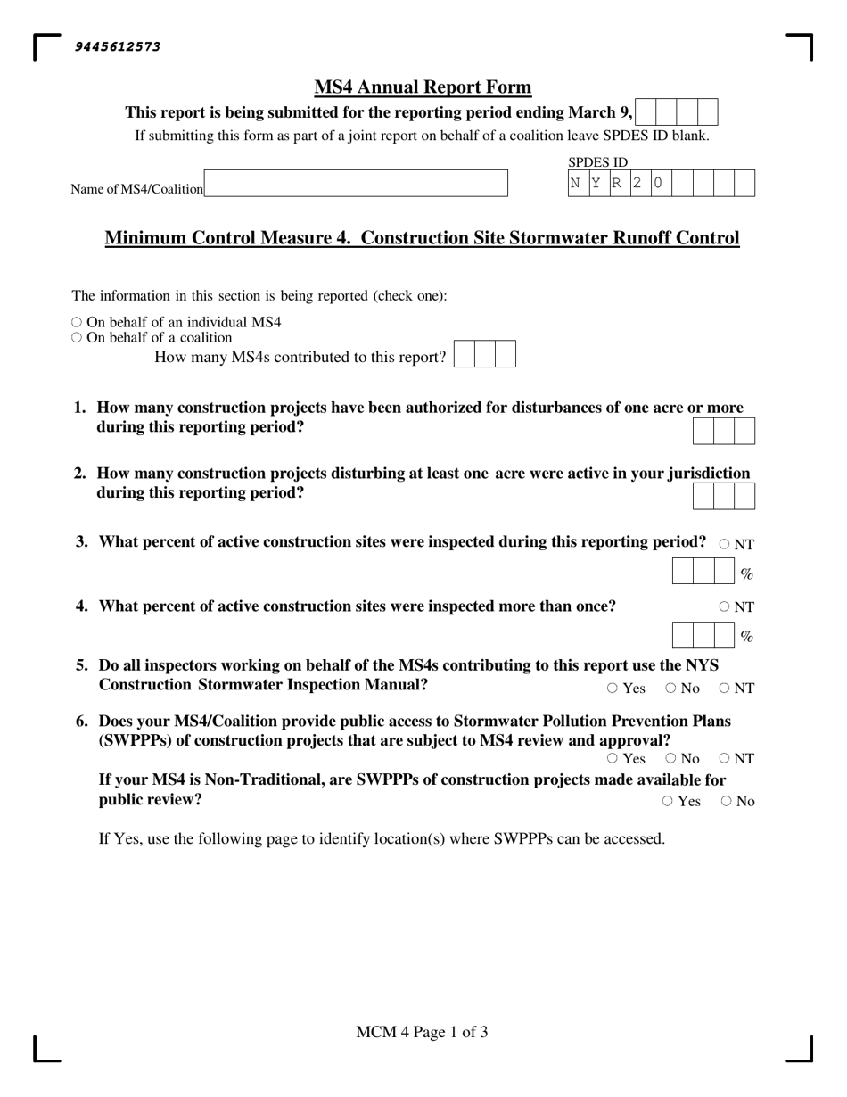 Ms4 Municipal Compliance Certification and Annual Report Form - New York, Page 24