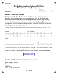Ms4 Municipal Compliance Certification and Annual Report Form - New York, Page 6