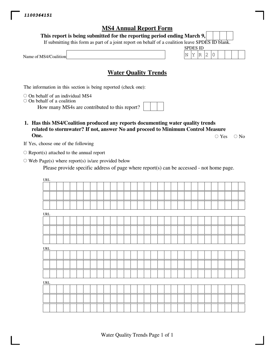 Ms4 Municipal Compliance Certification and Annual Report Form - New York, Page 7