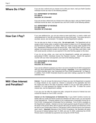 Instructions for Form D-400, D-400TC Schedule 3, A, AM, PN, PN-1 - North Carolina, Page 10