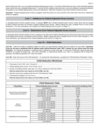 Instructions for Form D-400, D-400TC Schedule 3, A, AM, PN, PN-1 - North Carolina, Page 15