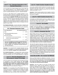 Instructions for Form D-400, D-400TC Schedule 3, A, AM, PN, PN-1 - North Carolina, Page 16