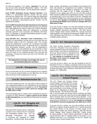 Instructions for Form D-400, D-400TC Schedule 3, A, AM, PN, PN-1 - North Carolina, Page 18