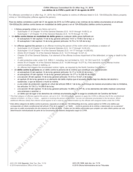 Form AOC-CR-180B &quot;Crime Victims' Rights Act Victim Information Sheet (Law Enforcement) (For Offenses Committed on or After Aug. 31, 2019)&quot; - North Carolina (English/Spanish), Page 3