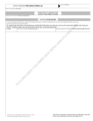 Form AOC-CR-123 Information - North Carolina (English/Vietnamese), Page 5