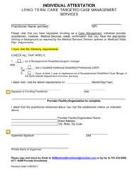 Targeted Case Management Application Checklists &amp; Attestations - North Dakota, Page 10