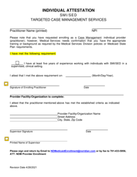 Targeted Case Management Application Checklists &amp; Attestations - North Dakota, Page 13