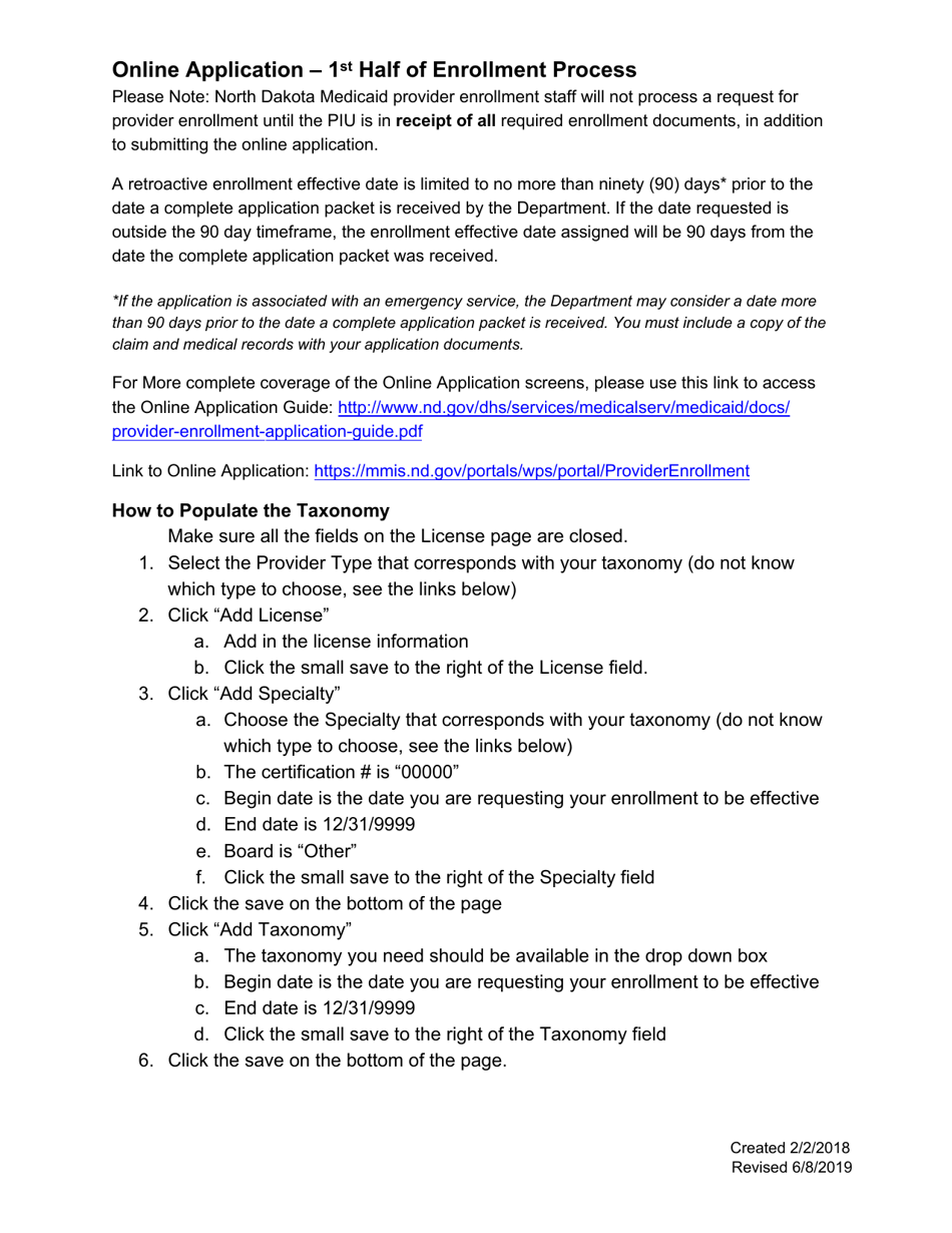 Targeted Case Management Application Checklists  Attestations - North Dakota, Page 29