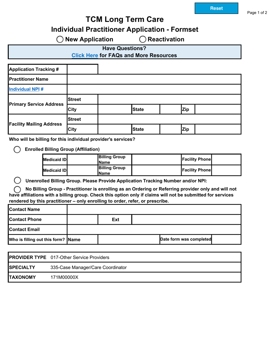 Targeted Case Management Application Checklists  Attestations - North Dakota, Page 8
