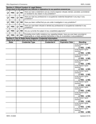 Form REPL-19-0005 Out-of-State Home Inspector Application - Ohio, Page 4