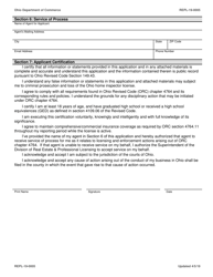 Form REPL-19-0005 Out-of-State Home Inspector Application - Ohio, Page 5