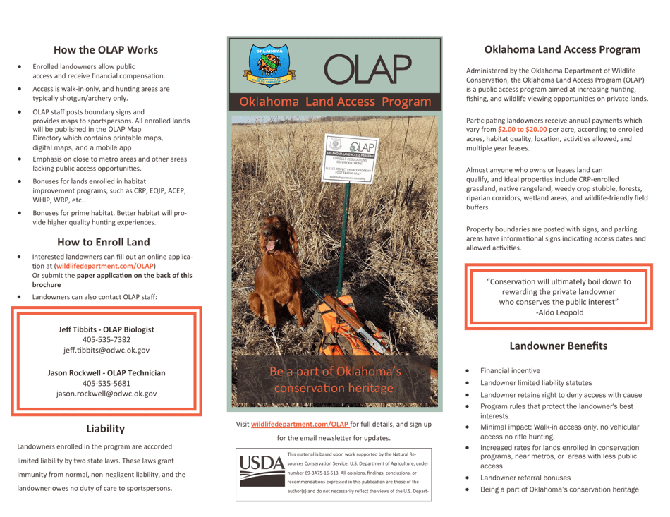 Oklahoma Landowner Application Form Oklahoma Land Access Program