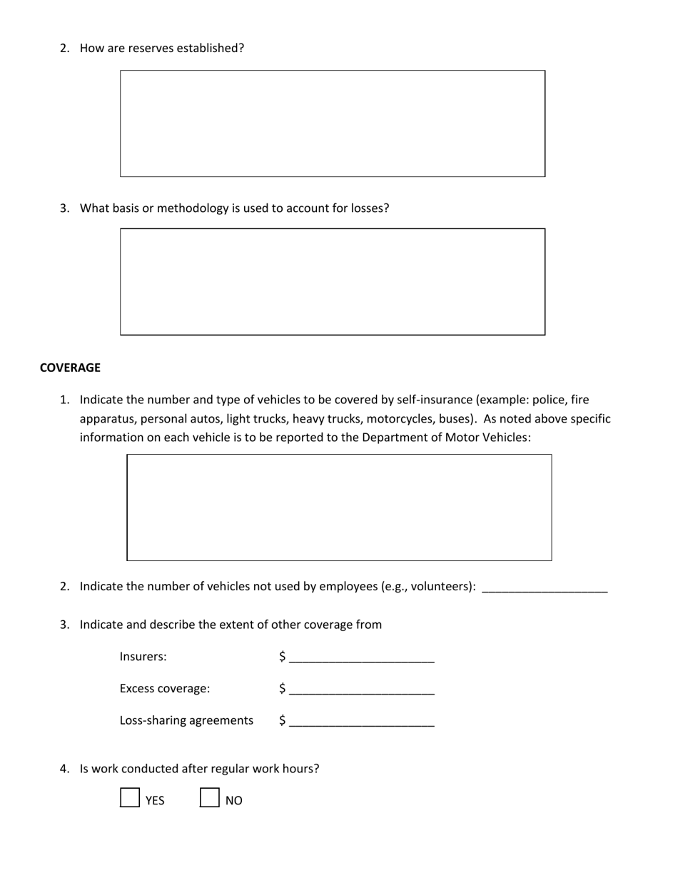 Application for Certificate of Self Insurance - Rhode Island, Page 4