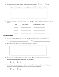 Application for Certificate of Self Insurance - Rhode Island, Page 5