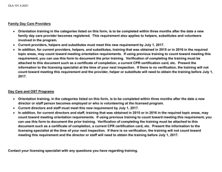 Form OLA101 Orientation Training Verification Form - South Dakota, Page 2
