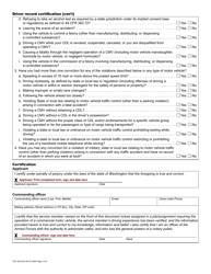 Form CDL-522-023 Military Cdl Knowledge Test or Knowledge and Skills Test Waiver Application - Washington, Page 2