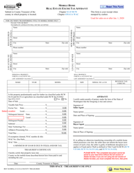 Document preview: Form REV84 0003E Mobile Home Real Estate Excise Tax Affidavit - Washington